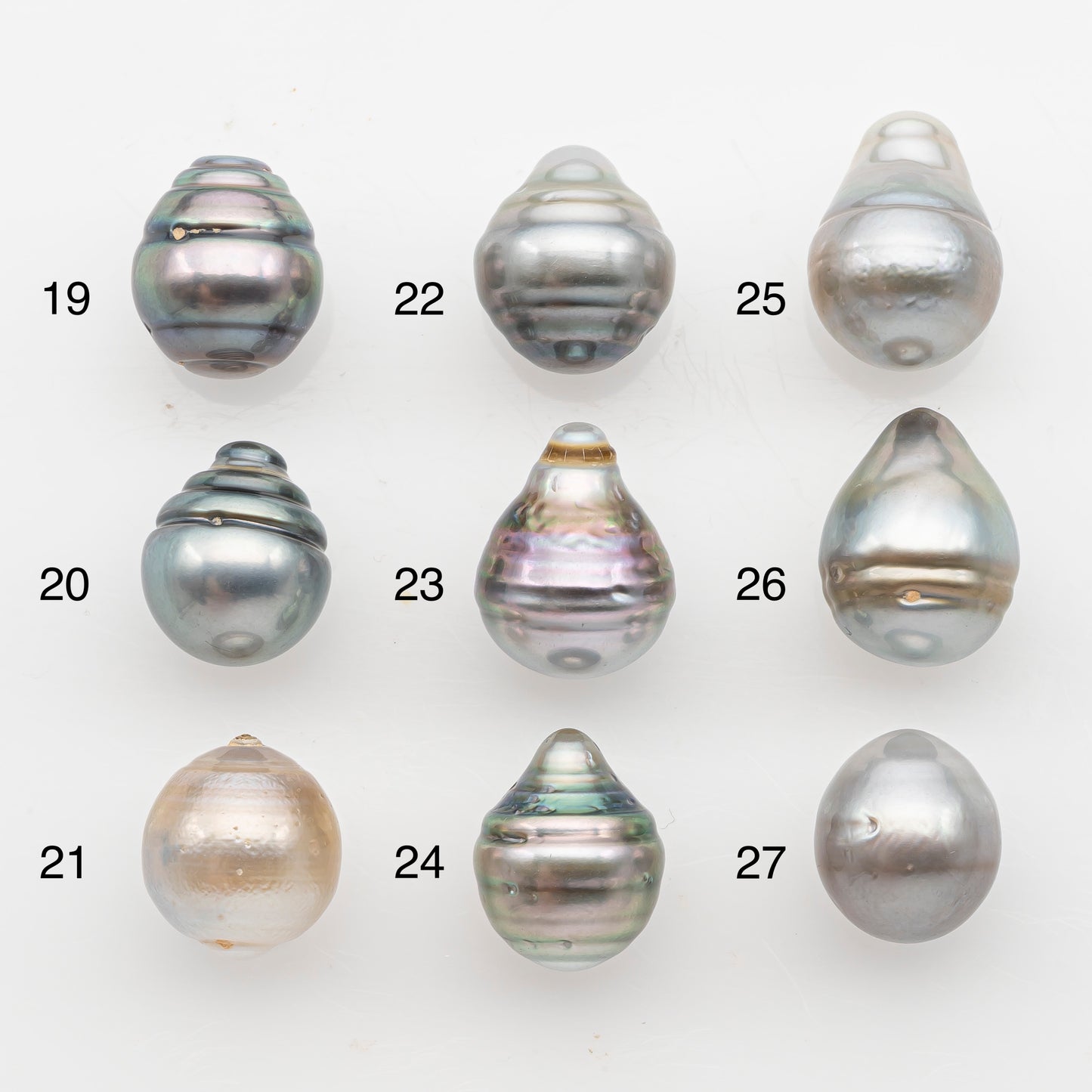 11-12mm Tahitian Pearl, Loose Undrilled with High Luster and Blemishes for Jewelry Making, SKU # 2925TH