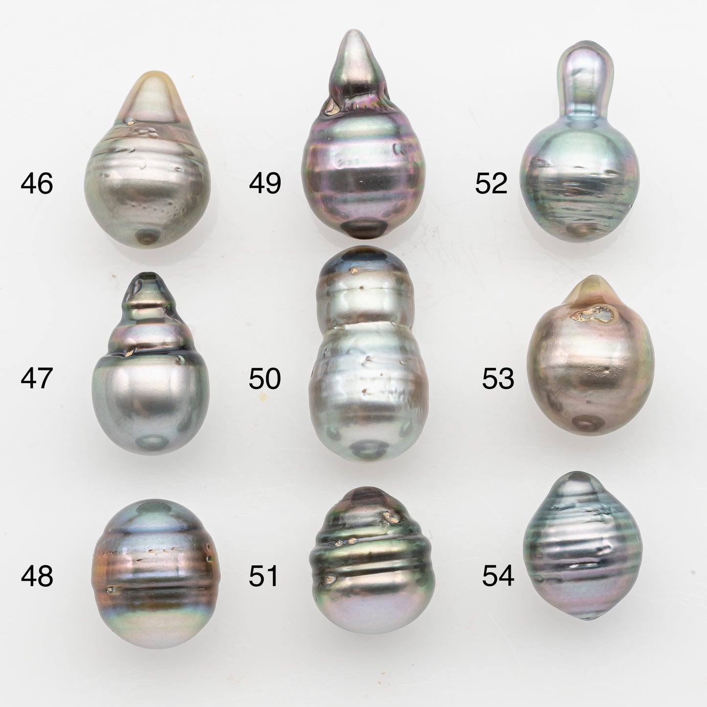 11-12mm Tahitian Pearl, Loose Undrilled with High Luster and Blemishes for Jewelry Making, SKU # 2925TH