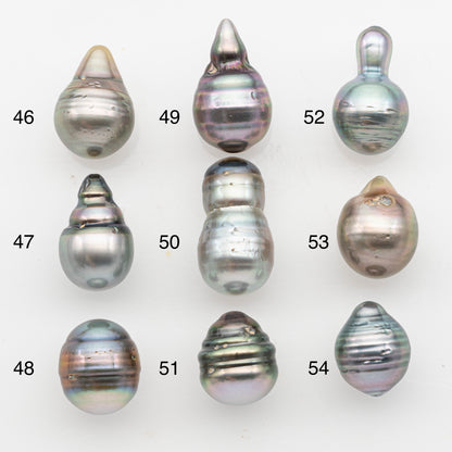 11-12mm Tahitian Pearl, Loose Undrilled with High Luster and Blemishes for Jewelry Making, SKU # 2925TH