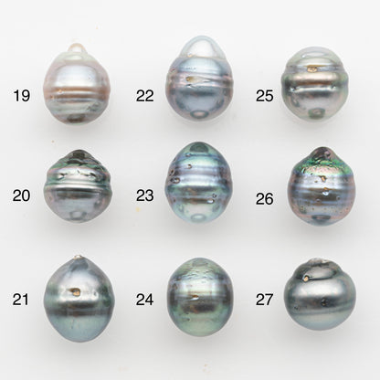 11-12mm Tahitian Pearl, Loose Undrilled with High Luster and Blemishes for Jewelry Making, SKU # 2926TH