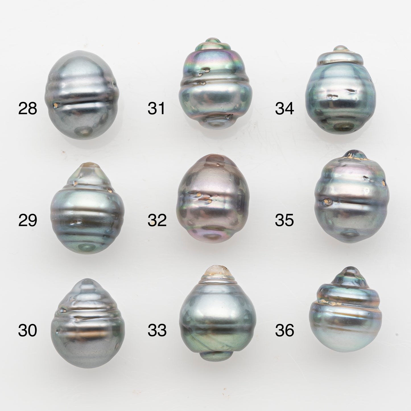 11-12mm Tahitian Pearl, Loose Undrilled with High Luster and Blemishes for Jewelry Making, SKU # 2926TH