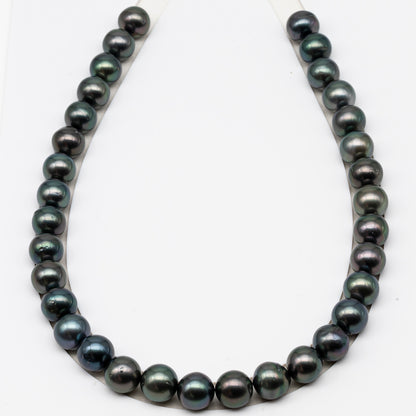12-13mm Tahitian Pearls, 16” Full Strand, Undrilled (No Hole), Natural Color, High Luster, SKU # 3060TH