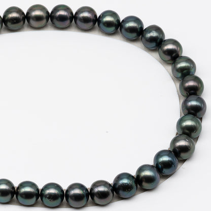 12-13mm Tahitian Pearls, 16” Full Strand, Undrilled (No Hole), Natural Color, High Luster, SKU # 3060TH