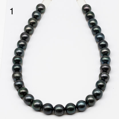 13-14mm Tahitian Pearls, 16” Full Strand, Undrilled (No Hole), Natural Color, High Luster, SKU # 3061TH