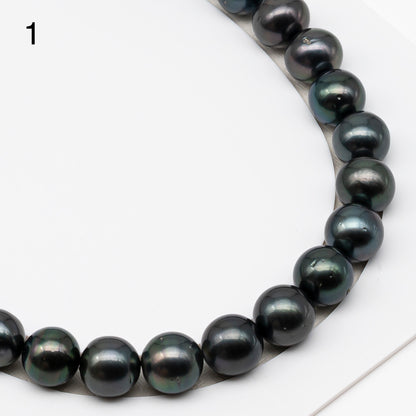 13-14mm Tahitian Pearls, 16” Full Strand, Undrilled (No Hole), Natural Color, High Luster, SKU # 3061TH