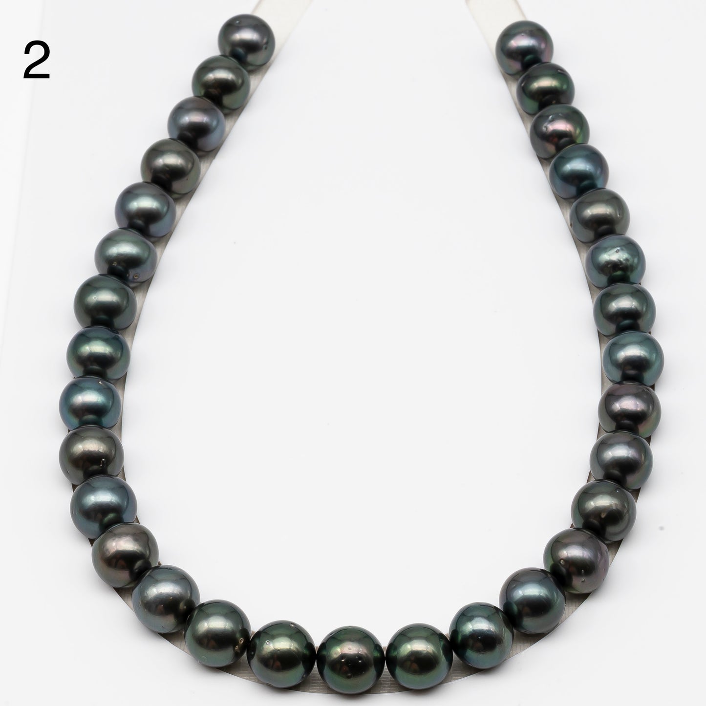 13-14mm Tahitian Pearls, 16” Full Strand, Undrilled (No Hole), Natural Color, High Luster, SKU # 3061TH