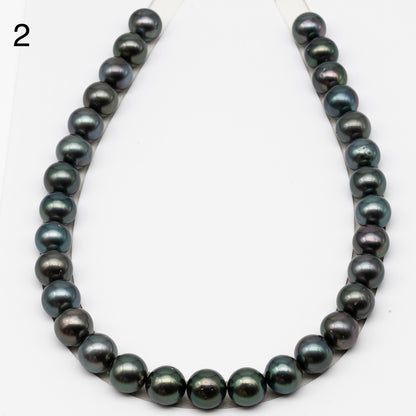 13-14mm Tahitian Pearls, 16” Full Strand, Undrilled (No Hole), Natural Color, High Luster, SKU # 3061TH