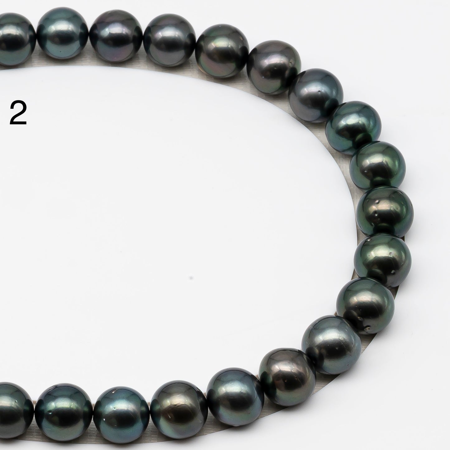 13-14mm Tahitian Pearls, 16” Full Strand, Undrilled (No Hole), Natural Color, High Luster, SKU # 3061TH