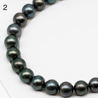 13-14mm Tahitian Pearls, 16” Full Strand, Undrilled (No Hole), Natural Color, High Luster, SKU # 3061TH
