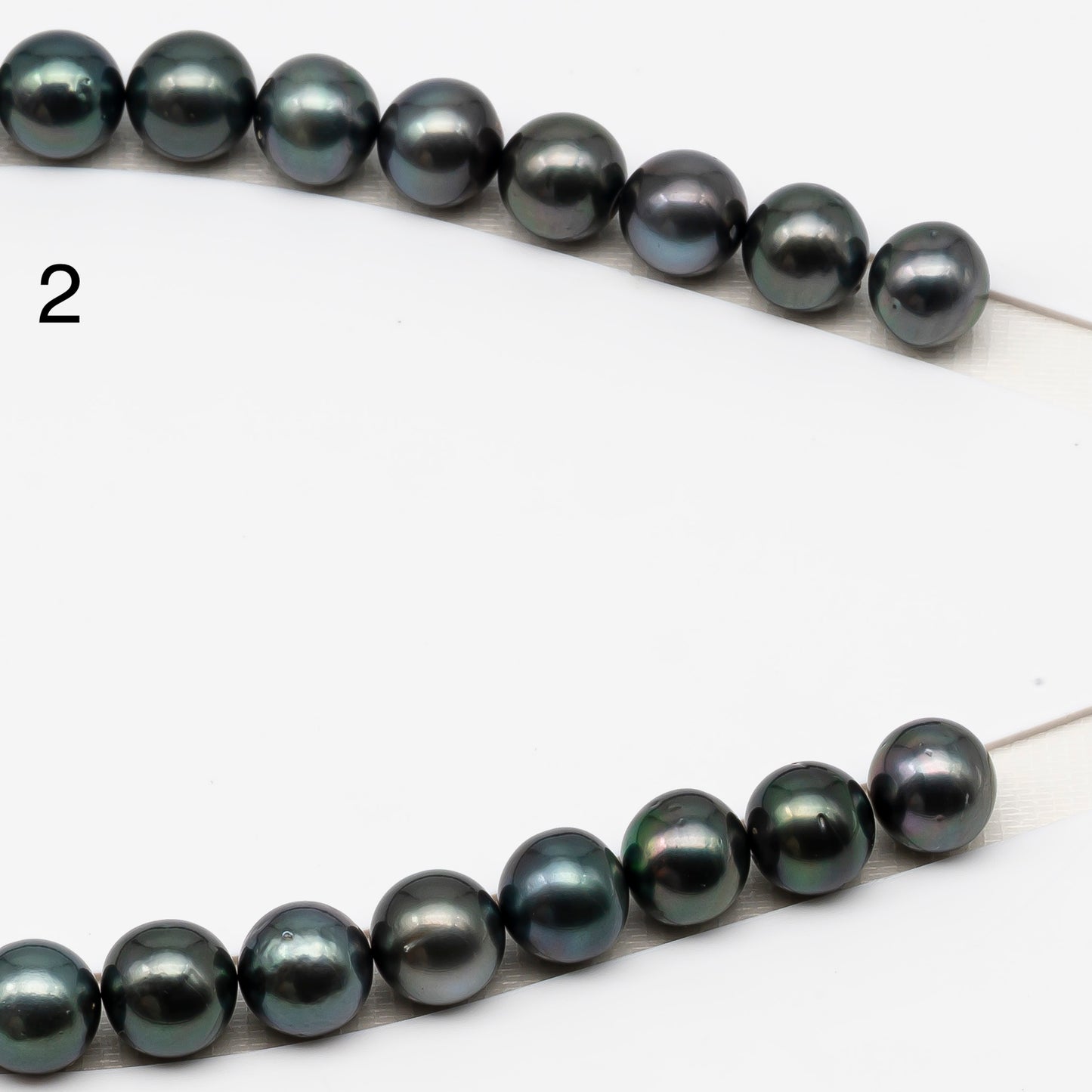 13-14mm Tahitian Pearls, 16” Full Strand, Undrilled (No Hole), Natural Color, High Luster, SKU # 3061TH
