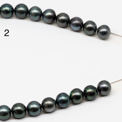13-14mm Tahitian Pearls, 16” Full Strand, Undrilled (No Hole), Natural Color, High Luster, SKU # 3061TH
