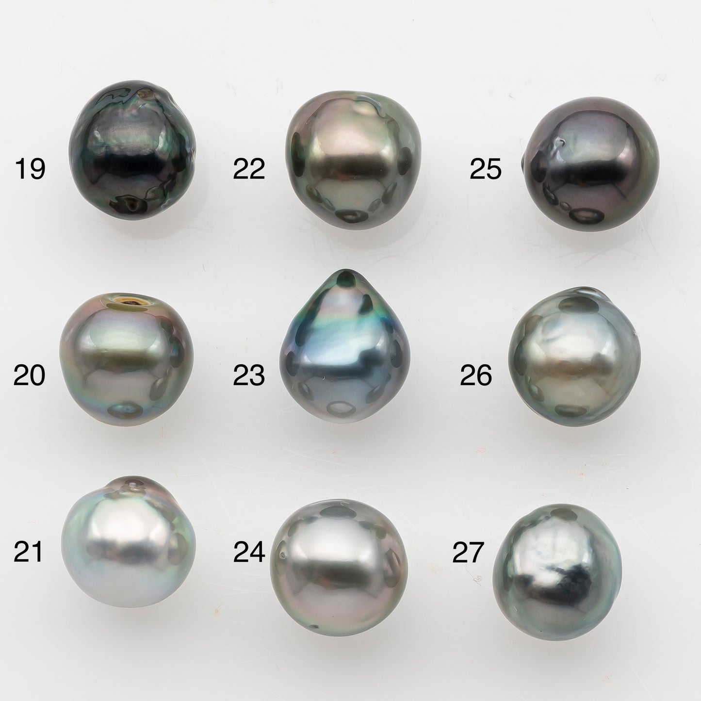 9-10mm Tahitian Pearl, Loose Undrilled with High Luster and Minor Blemishes for Jewelry Making, SKU # 3064TH