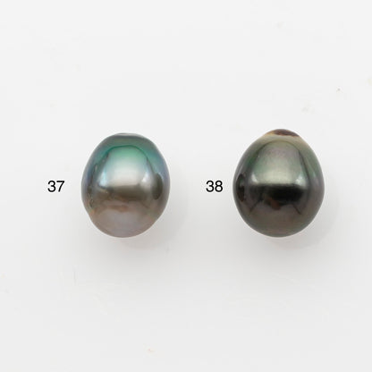 9-10mm Tahitian Pearl, Loose Undrilled with High Luster and Minor Blemishes for Jewelry Making, SKU # 3064TH