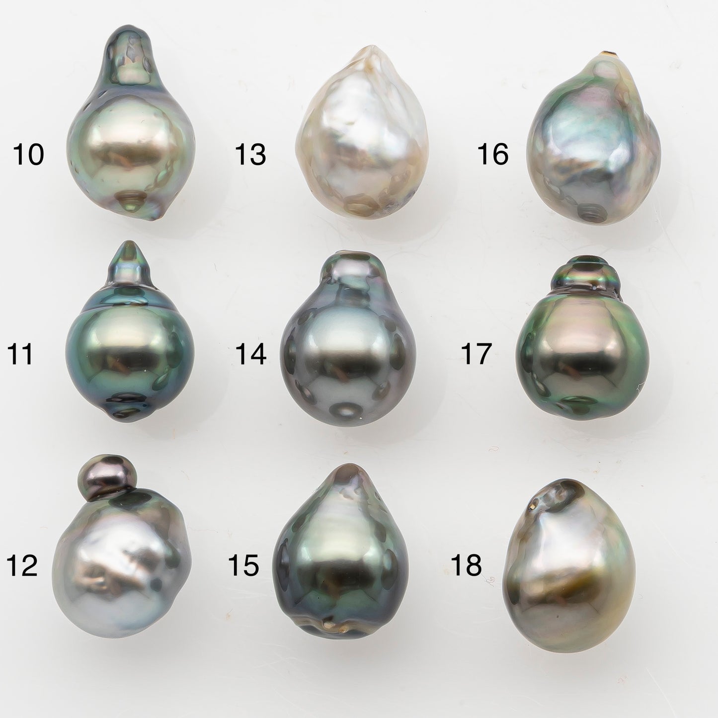 9-10mm Tahitian Pearl, Loose Undrilled with High Luster and Minor Blemishes for Jewelry Making, SKU # 3065TH