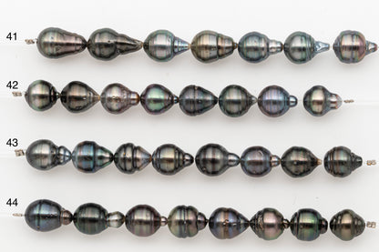 10-11mm Tahitian Pearl Short Strand with Minor Blemishes, Natural Colors, SKU # 3355TH