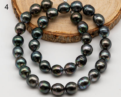 10-11mm Tahitian Pearl Full Strand with Minor Blemishes, Natural Colors, SKU # 3356TH
