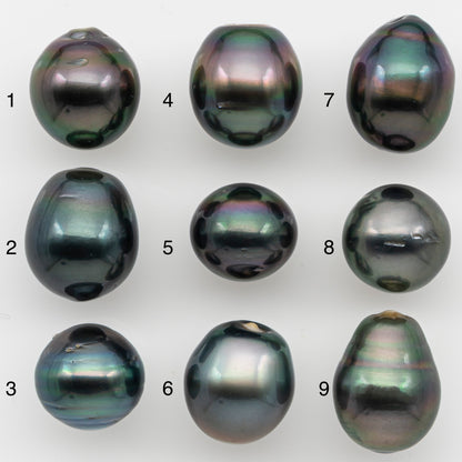 12-13mm Tahitian Pearl with Natural Color and Minor Blemishes, Loose Undrilled for Jewelry Making, SKU # 3376H