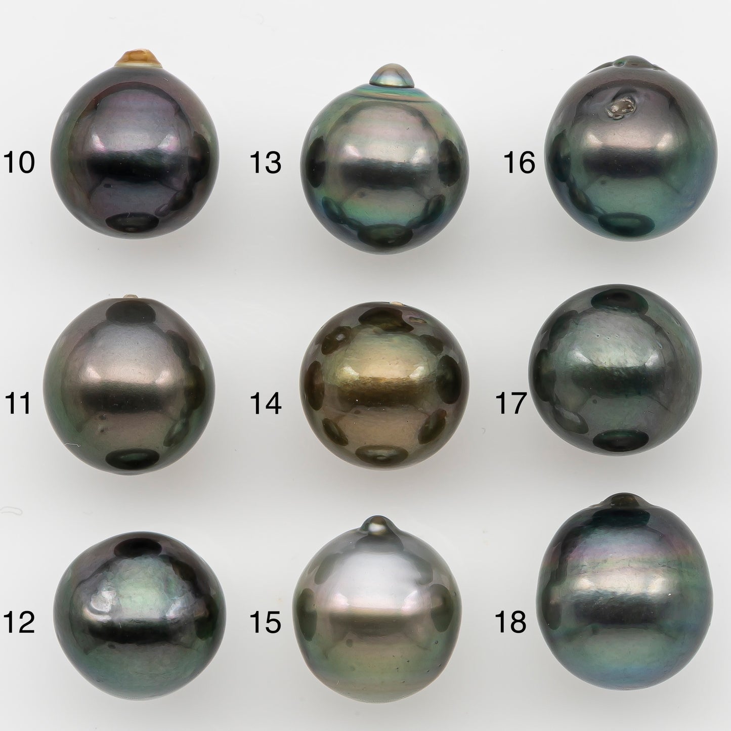 12-13mm Tahitian Pearl with Natural Color and Minor Blemishes, Loose Undrilled for Jewelry Making, SKU # 3376H