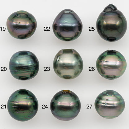 12-13mm Tahitian Pearl with Natural Color and Minor Blemishes, Loose Undrilled for Jewelry Making, SKU # 3376H