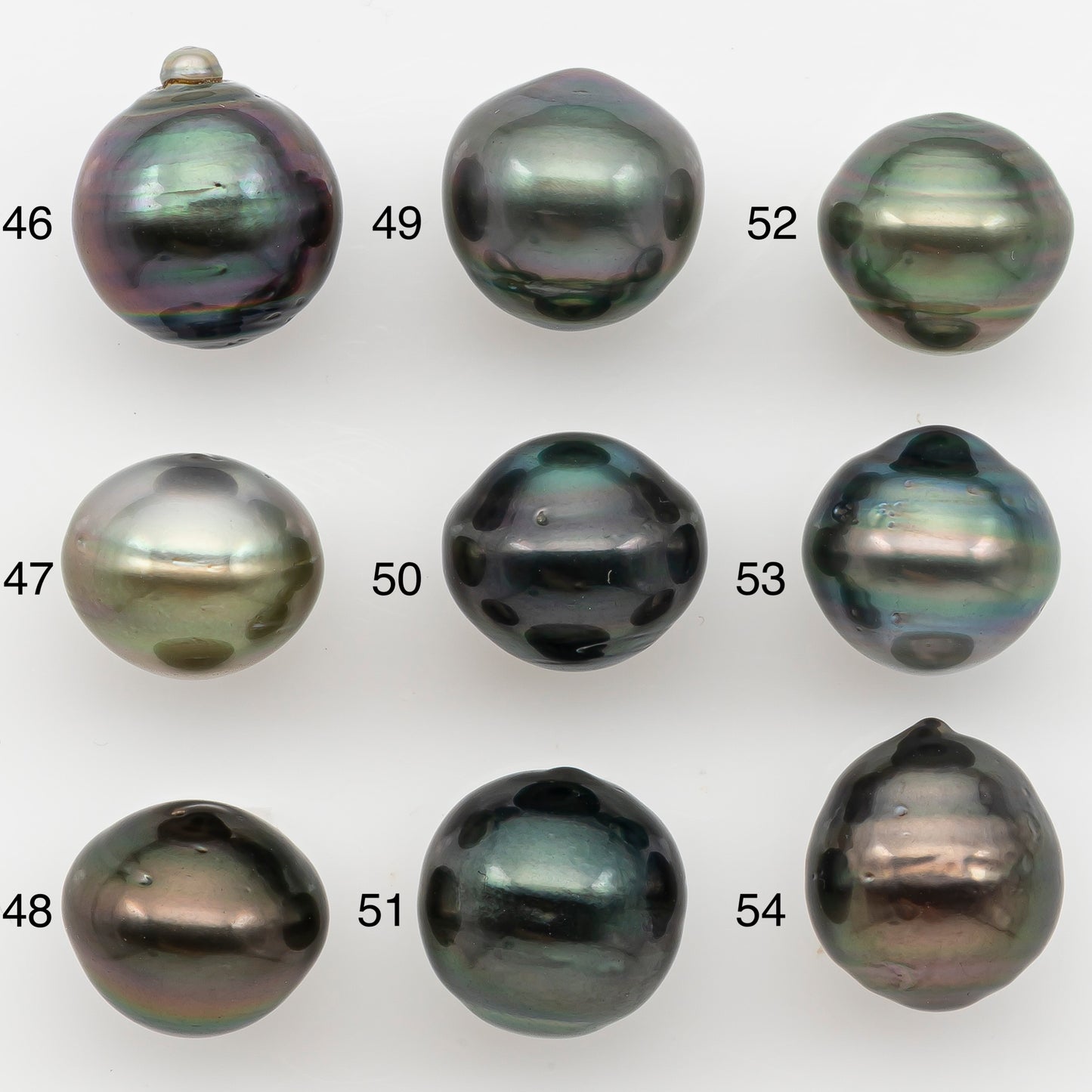 12-13mm Tahitian Pearl with Natural Color and Minor Blemishes, Loose Undrilled for Jewelry Making, SKU # 3376H