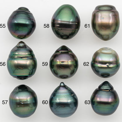 12-13mm Tahitian Pearl with Natural Color and Minor Blemishes, Loose Undrilled for Jewelry Making, SKU # 3376H