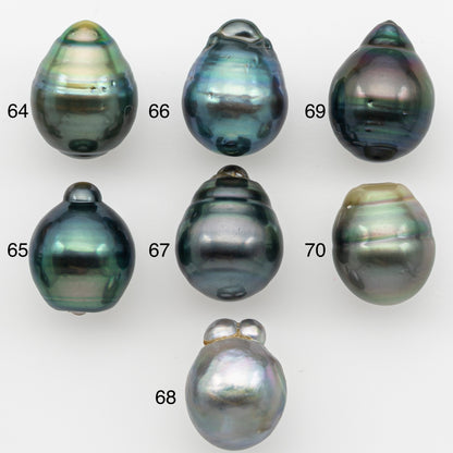 12-13mm Tahitian Pearl with Natural Color and Minor Blemishes, Loose Undrilled for Jewelry Making, SKU # 3376H