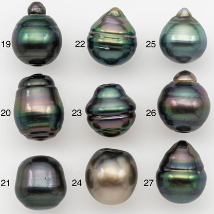 12-13mm Tahitian Pearl with Natural Color and Minor Blemishes, Loose Undrilled for Jewelry Making, SKU # 3377H