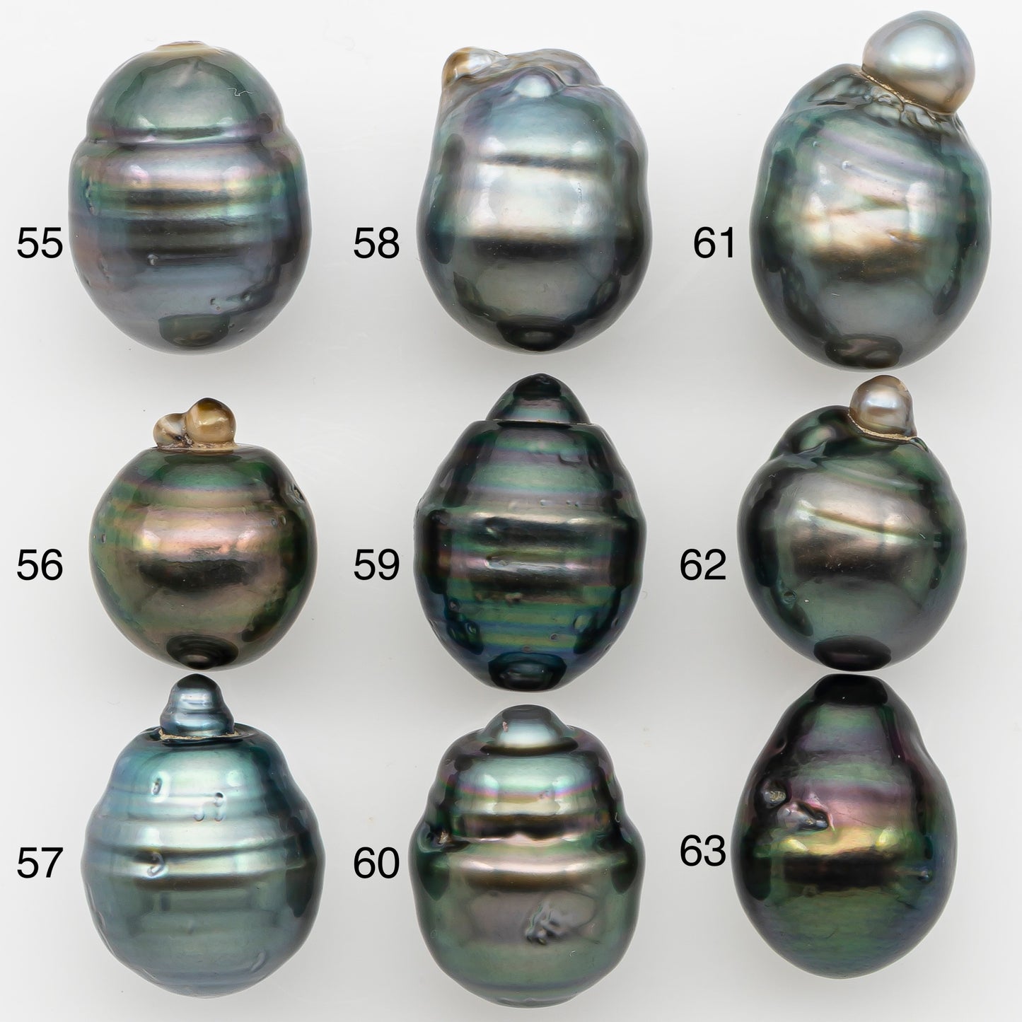 12-13mm Tahitian Pearl with Natural Color and Minor Blemishes, Loose Undrilled for Jewelry Making, SKU # 3377H