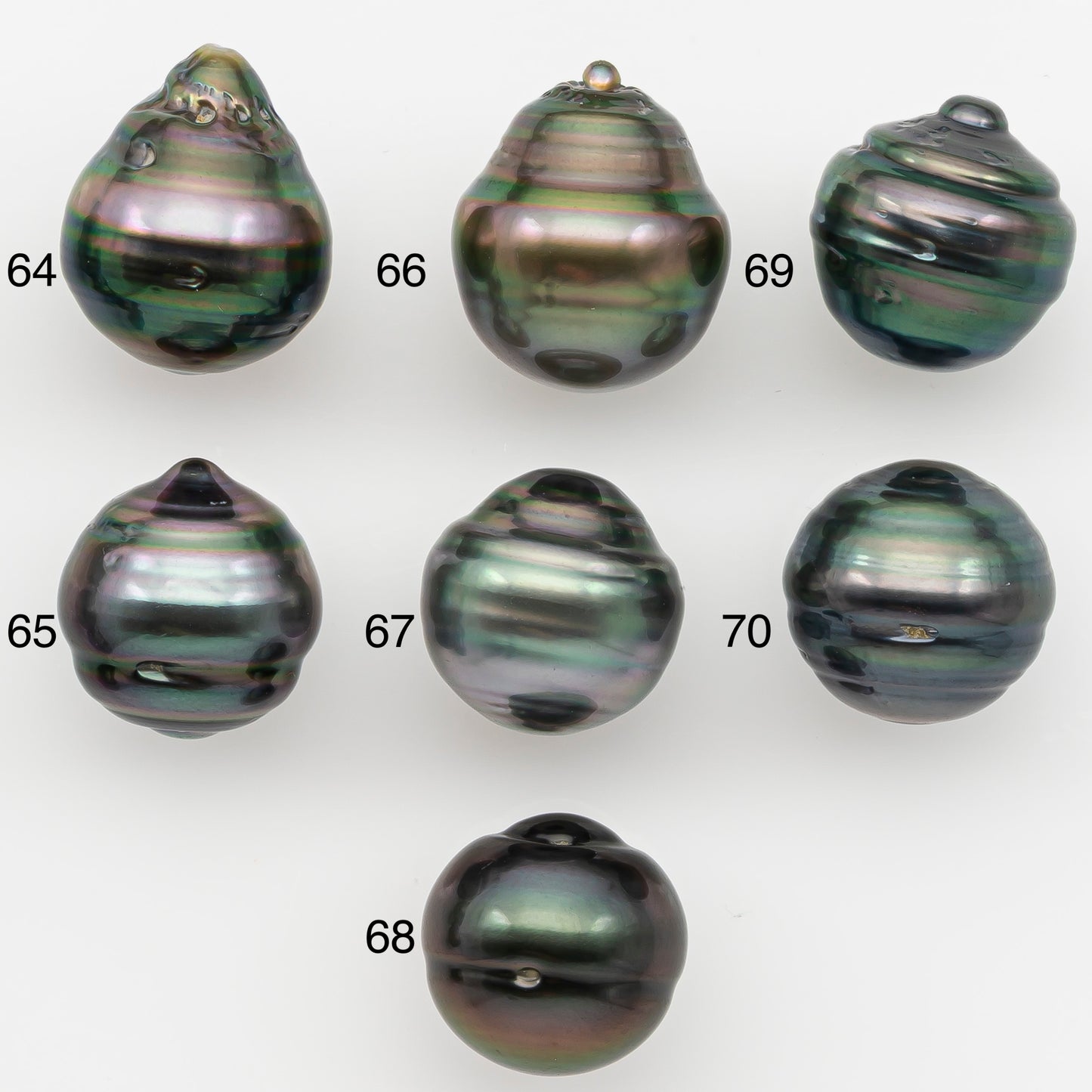 12-13mm Tahitian Pearl with Natural Color and Minor Blemishes, Loose Undrilled for Jewelry Making, SKU # 3377H