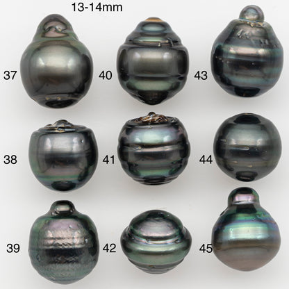13, 14,15mm Tahitian Pearl with Natural Color and Minor Blemishes, Loose Undrilled for Jewelry Making, SKU # 3379H