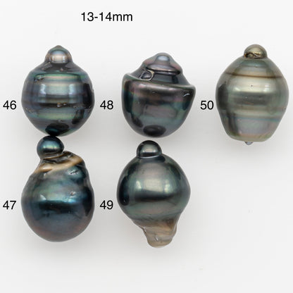 13, 14,15mm Tahitian Pearl with Natural Color and Minor Blemishes, Loose Undrilled for Jewelry Making, SKU # 3379H