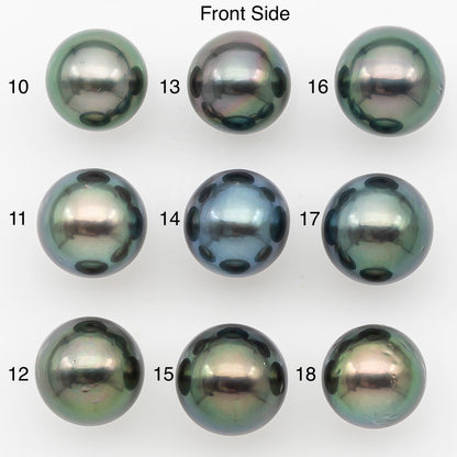 9-10mm Tahitian Pearl with Natural Color and Minor Blemishes, Loose Undrilled for Jewelry Making, SKU # 3389H
