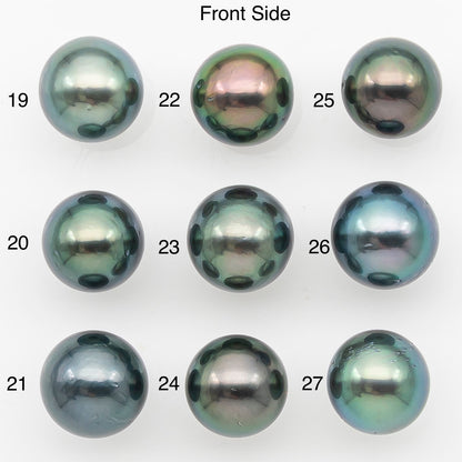 9-10mm Tahitian Pearl with Natural Color and Minor Blemishes, Loose Undrilled for Jewelry Making, SKU # 3389H