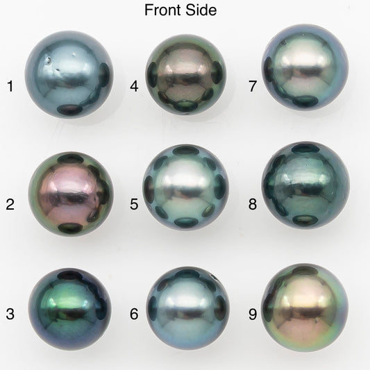 9-10mm Tahitian Pearl with Natural Color and Minor Blemishes, Loose Undrilled for Jewelry Making, SKU # 3390H
