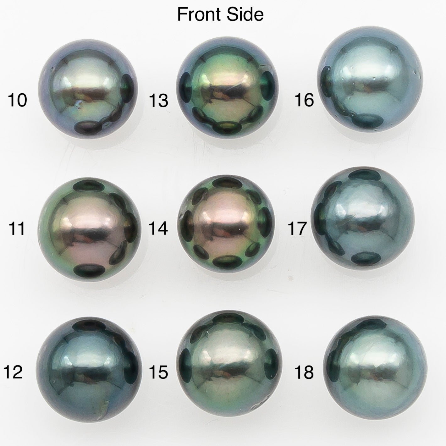 9-10mm Tahitian Pearl with Natural Color and Minor Blemishes, Loose Undrilled for Jewelry Making, SKU # 3390H