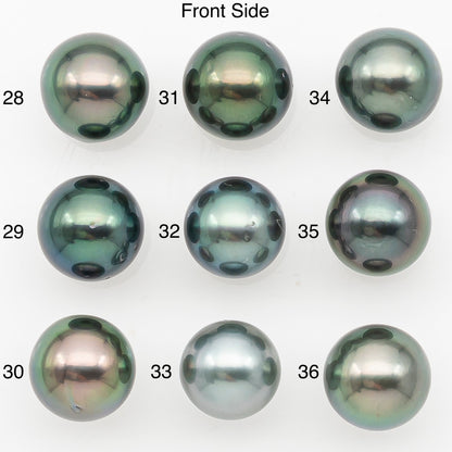 9-10mm Tahitian Pearl with Natural Color and Minor Blemishes, Loose Undrilled for Jewelry Making, SKU # 3390H