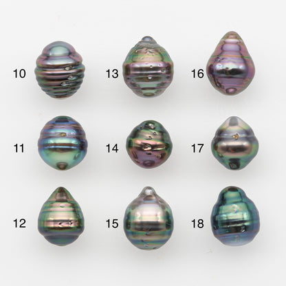 8-9mm Tahitian Pearl, Loose Undrilled with High Luster and Blemishes for Jewelry Making, SKU # 2884TH