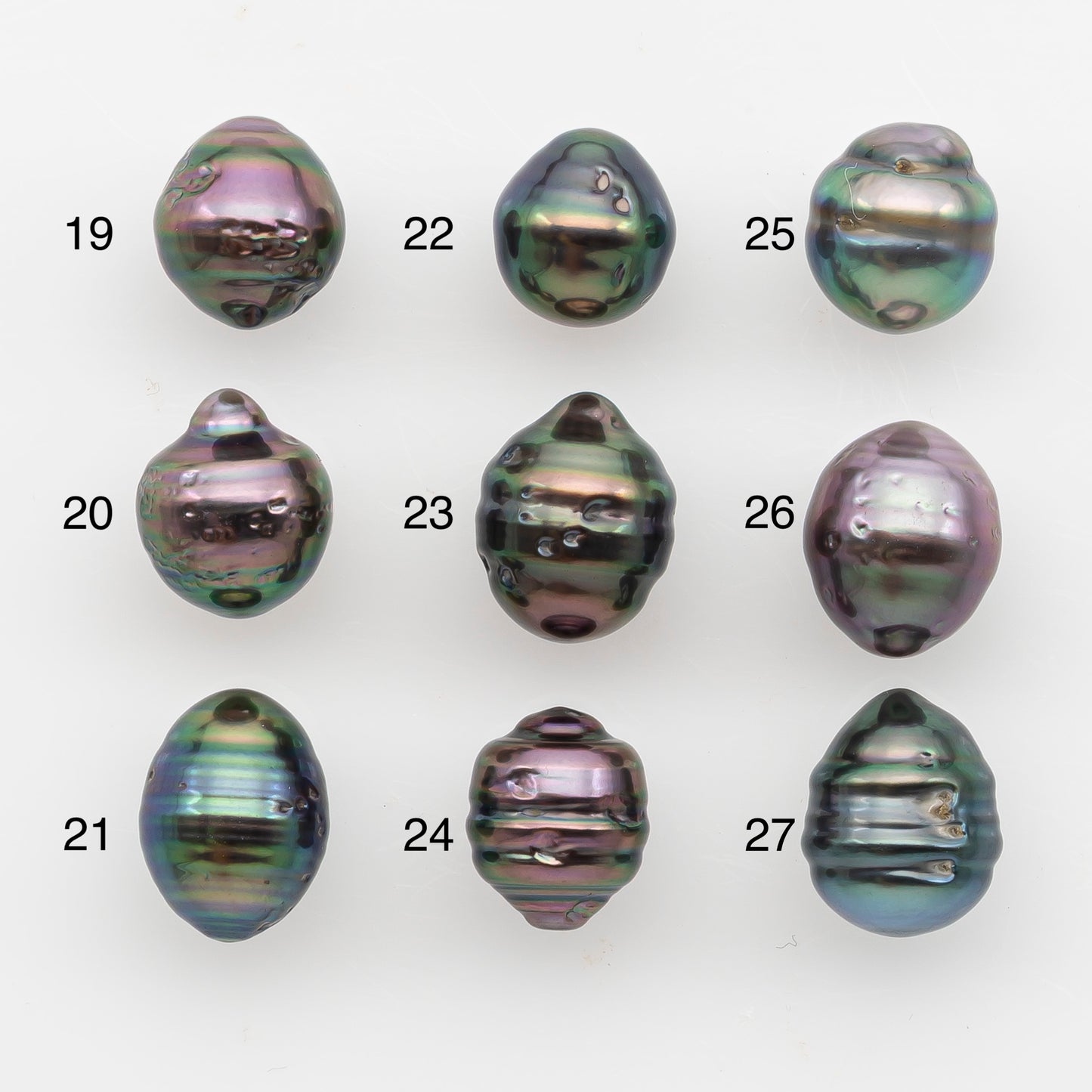 8-9mm Tahitian Pearl, Loose Undrilled with High Luster and Blemishes for Jewelry Making, SKU # 2884TH