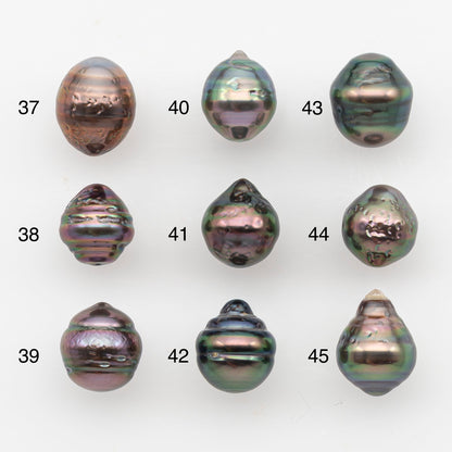 8-9mm Tahitian Pearl, Loose Undrilled with High Luster and Blemishes for Jewelry Making, SKU # 2884TH