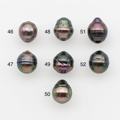 8-9mm Tahitian Pearl, Loose Undrilled with High Luster and Blemishes for Jewelry Making, SKU # 2884TH