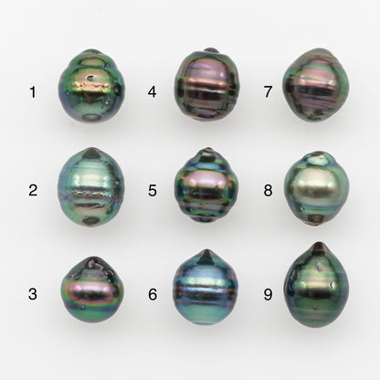 9-10mm Tahitian Pearl, Loose Undrilled with High Luster and Blemishes for Jewelry Making, SKU # 2885TH
