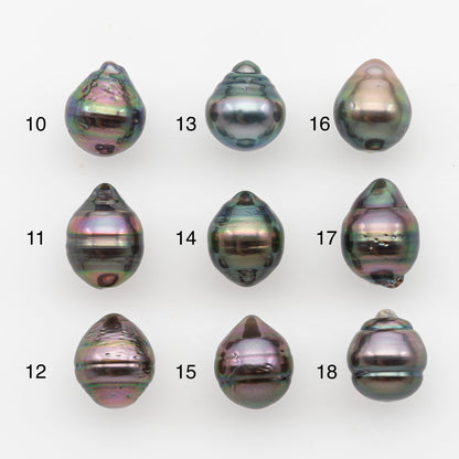 9-10mm Tahitian Pearl, Loose Undrilled with High Luster and Blemishes for Jewelry Making, SKU # 2885TH
