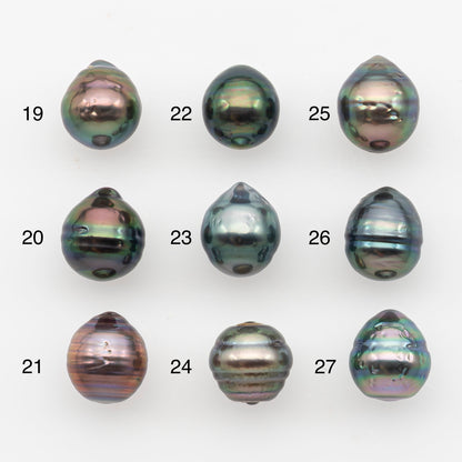 9-10mm Tahitian Pearl, Loose Undrilled with High Luster and Blemishes for Jewelry Making, SKU # 2885TH