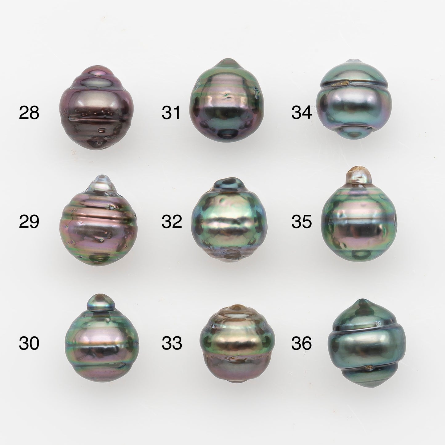 9-10mm Tahitian Pearl, Loose Undrilled with High Luster and Blemishes for Jewelry Making, SKU # 2885TH