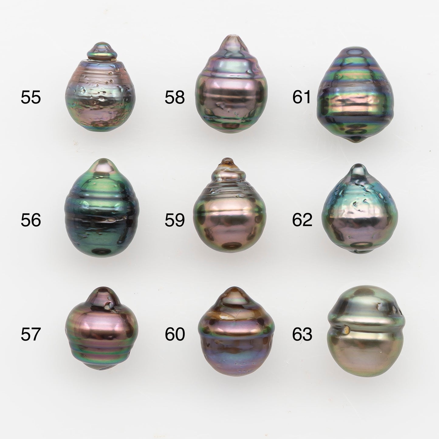 9-10mm Tahitian Pearl, Loose Undrilled with High Luster and Blemishes for Jewelry Making, SKU # 2885TH