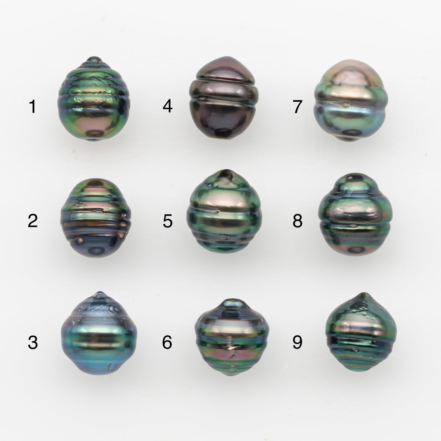 9-10mm Tahitian Pearl, Loose Undrilled with High Luster and Blemishes for Jewelry Making, SKU # 2886TH
