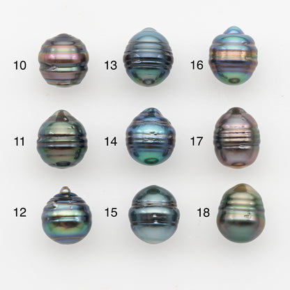 9-10mm Tahitian Pearl, Loose Undrilled with High Luster and Blemishes for Jewelry Making, SKU # 2886TH