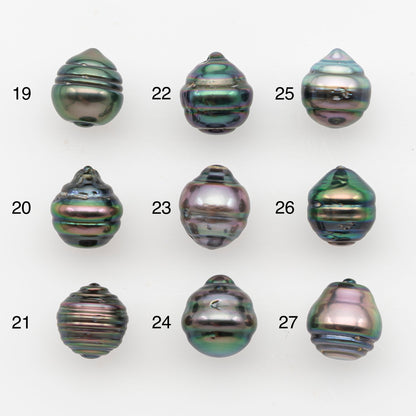 9-10mm Tahitian Pearl, Loose Undrilled with High Luster and Blemishes for Jewelry Making, SKU # 2886TH