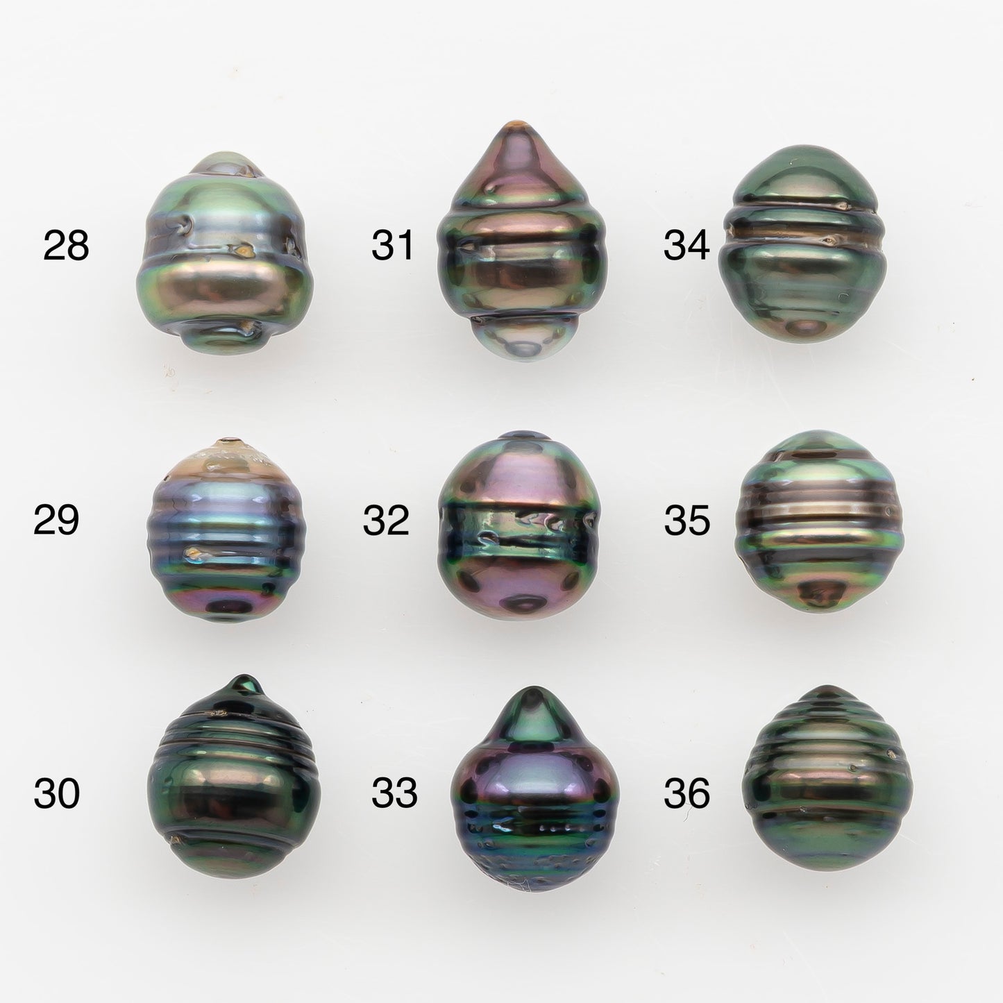 9-10mm Tahitian Pearl, Loose Undrilled with High Luster and Blemishes for Jewelry Making, SKU # 2886TH