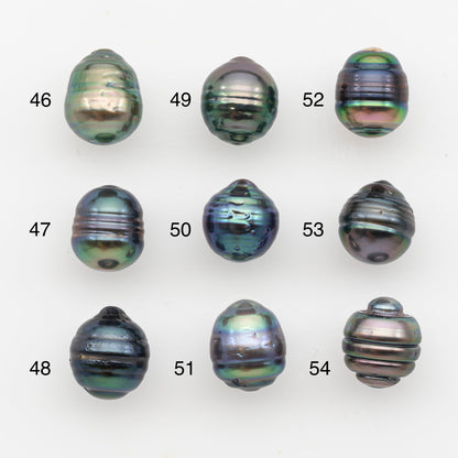 9-10mm Tahitian Pearl, Loose Undrilled with High Luster and Blemishes for Jewelry Making, SKU # 2886TH